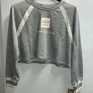 🆕 Umbro Cropped Long Sleeve Sweatshirt, Size XL